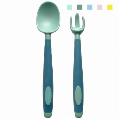 Baby Safe TPE Fork and Spoon Set