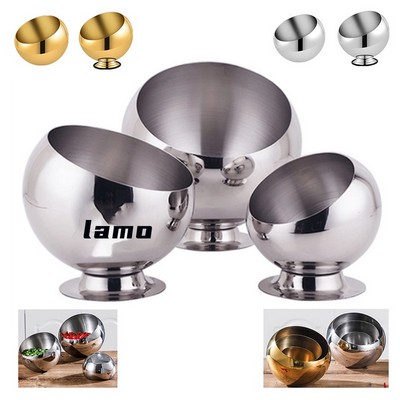 Stainless Steel Slant Cut Bowl