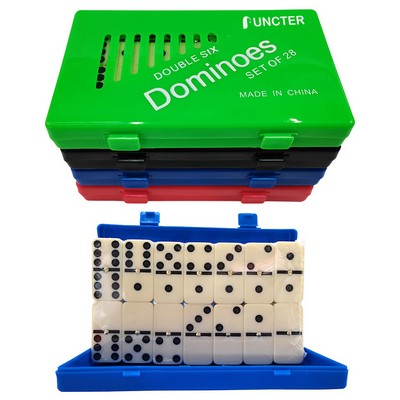 Double Six Dominoes W/A Plastic Box