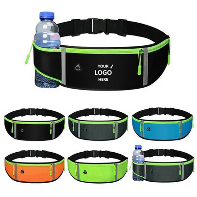 Waterproof Running Waist Pack with Bottle Holder