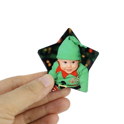 Star Shaped Sublimation MDF Fridge Magnet