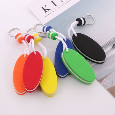 EVA Oval Floating Keychain Pendant