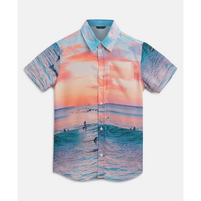 Reawo Dye Sublimation Hawaiian Shirt Stretch Poly