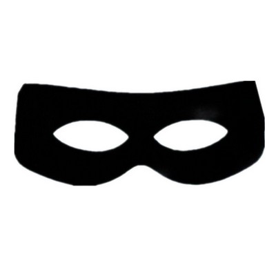 Halloween Masquerade Thief Night Felon Black Felt Mask