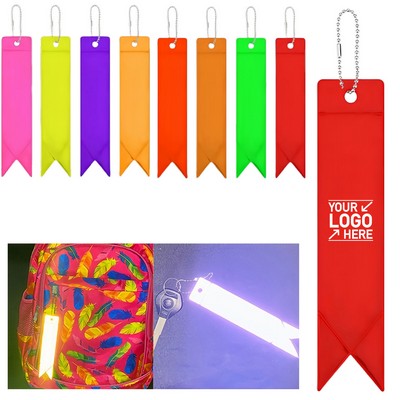 PVC Safety Reflector Pendant Keychain