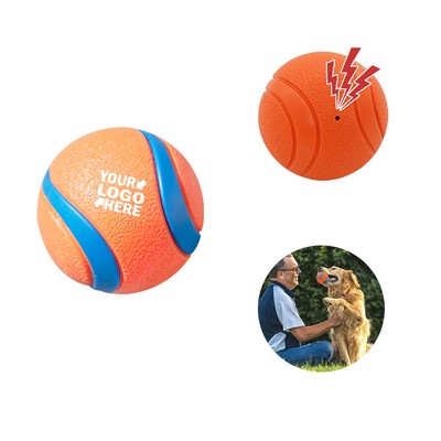 Durable Rubber Pet Chew Squeaky Toy Ball