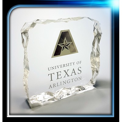 Lucite Ice Effect Award (4"x4"x7/8")