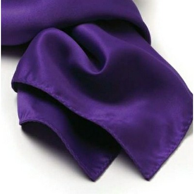 Purple Polyester Satin Scarf - 8"x45"