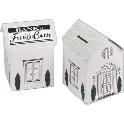 House Shaped Collection Bank (3"x3"x4½")