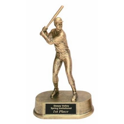 Baseball, Male Antique Gold Figures - 9"