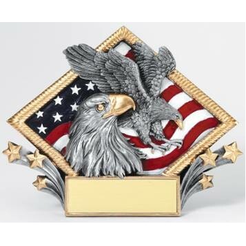 Eagle Diamond Plate Award - 6"