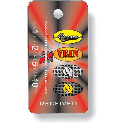 Plastic Key Tag .030 Compressed Laminated PVC (1.125"x2.125"), Full Color