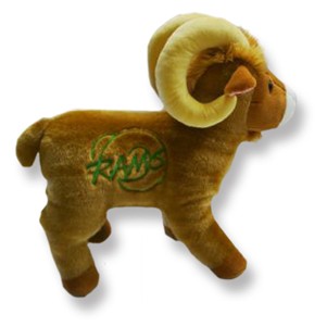 Custom Plush Ram w/ Direct Embroidery