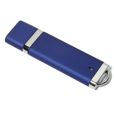 Rectangular Flash Drive with Chrome Trim