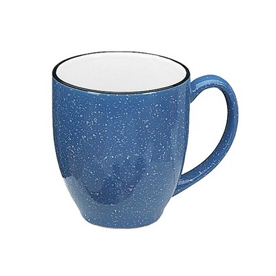 16 Oz. Santa Fe Bistro 2 Tone Mug (Ocean Blue Out/White In)