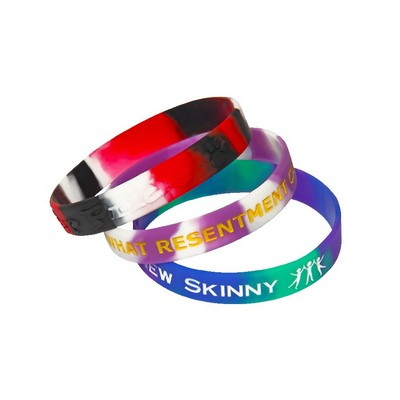 Custom Swirl Silicone Wristband