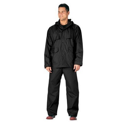 Black Microlite Rainsuit Jacket & Pants (2XL, 3XL)