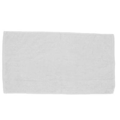 White 100% Cotton Velour Beach Towel - Blank (30"x60")