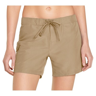 Women's Cargo Board Short - Khaki Beige