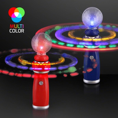 LED Orbiting Toy Wand w/Crystal Ball - BLANK