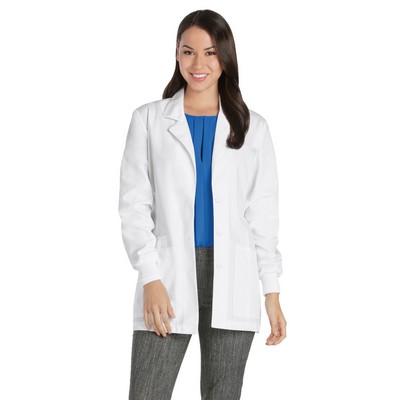 Cherokee Notched Lapel Lab Coat