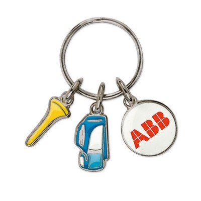 Custom Charming Key Chain w/3 Custom Charms (Econo)