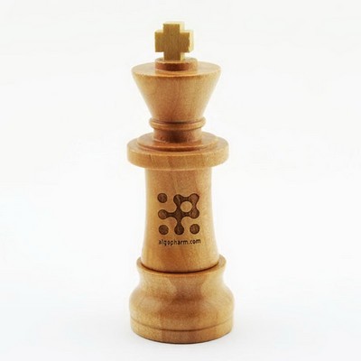 Wooden King Chess Piece Shaped USB Flash Drive