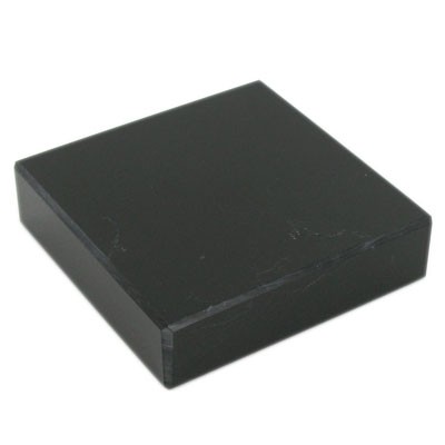 Black Marble Paperweight (3"x3")