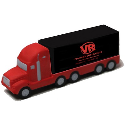 Red & Black Semi-Truck Stress Reliever