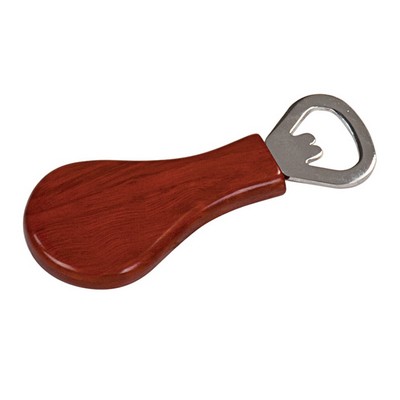 Magnetic Pear Shaped Bottle Opener (Rosewood)