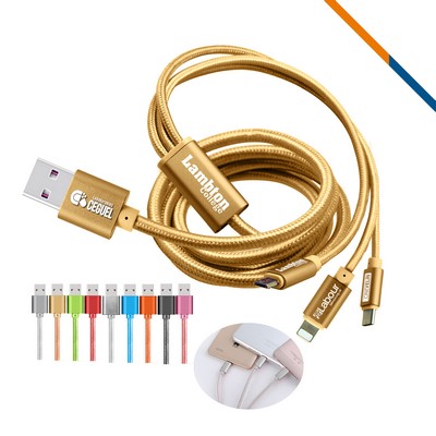 Rugger 3in1 Charging Cable (Gold)