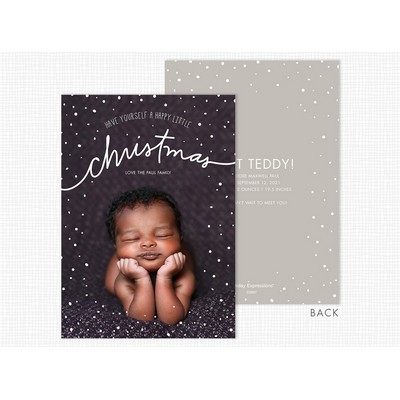 A Happy Little "Christmas" Flat Photo Holiday Cards