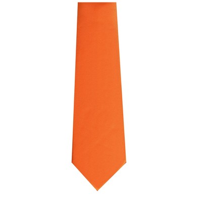 Solid Satin Men's Orange Tie