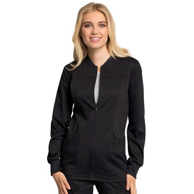 Cherokee® Workwear Revolution Tech Women's Zip Front Warm-Up Jacket