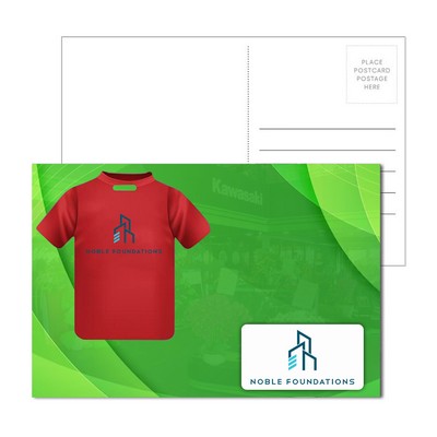 Post Card With Full-Color T Shirt Luggage Tag