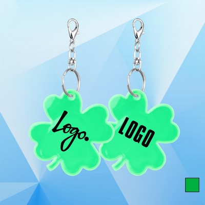 Clover Shaped Reflector w/Key Tag