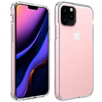 iPhone 11 Pro Clear Hard Shell Case w/TPU Bumpers