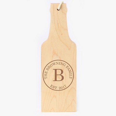 Beer Bottle Shaped Bottle Opener (Natural Wood)