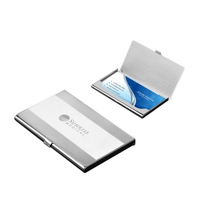 Horizontal Mirror Business Card Holder