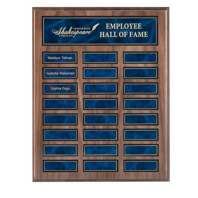 Recognition Pocket 24 Plate Perpetual Plaque (12" x 15")