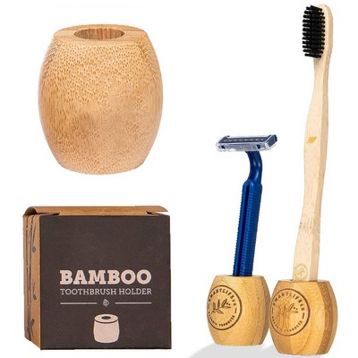 Bamboo Toothbrush Holder