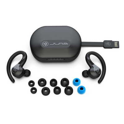 JLab Epic Air Sport ANC True Wireless Earbuds in Black