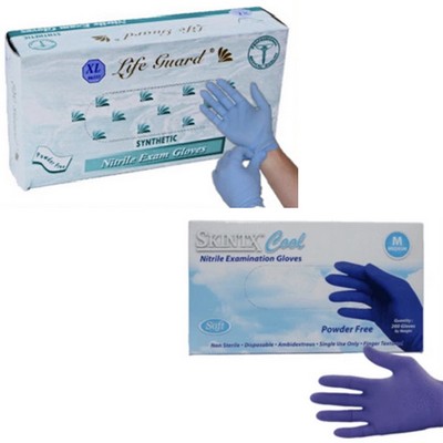 3.5-4 mil 100% Nitrile Exam Gloves