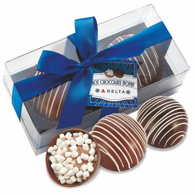 Hot Chocolate Bomb Gift Box - Original Flavor - 2 Pack - Classic Milk & Classic Dark