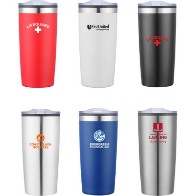 20 Oz. Stainless Steel Double Wall Tumbler With Plastic Liner