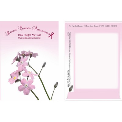 Theme Series Pink Breast Cancer Awareness Seed Packet