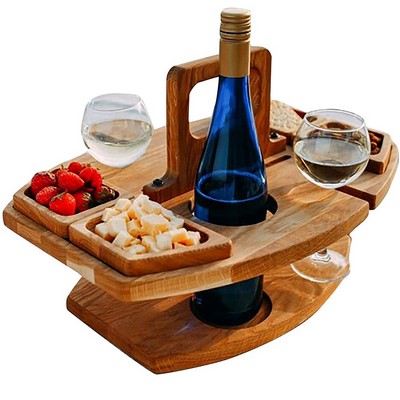 Mini Wooden Folding Picnic-Table