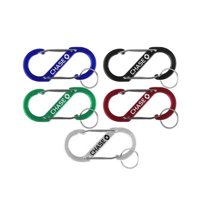 S Shaped Carabiners with Key Ring