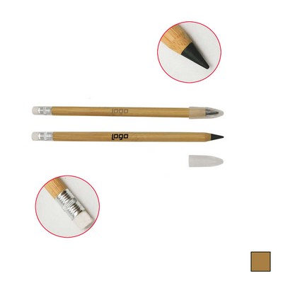 Metal Alloy Tip Inkless Pen w/ Cap and Eraser