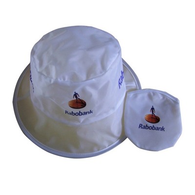 Collapsible Bucket Hat with Pouch